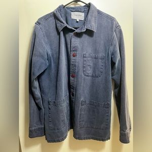 Corridor NYC Indigo Duck Dye Overshirt Large